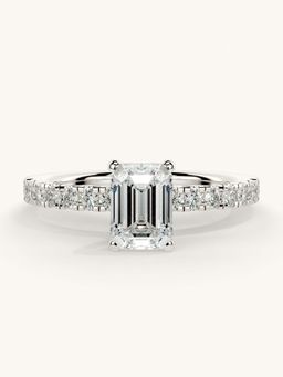 Valanova - Sterling Silver and Certified Lab Grown Diamond 1.06cts Ring - Silver