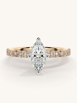 Valanova - Sterling Silver and Certified Lab Grown Diamond 0.81cts Ring - Rose Gold