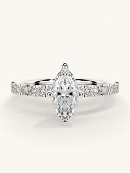 Valanova - Sterling Silver and Certified Lab Grown Diamond 0.81cts Ring - Silver