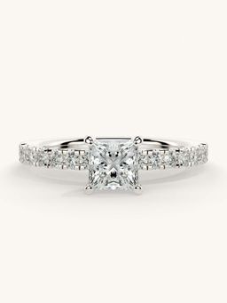 Valanova - Sterling Silver and Certified Lab Grown Diamond 0.81cts Ring - Silver