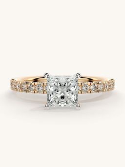 Valanova - Sterling Silver and Certified Lab Grown Diamond 1.06cts Ring - Rose Gold