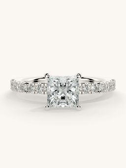 Valanova - Sterling Silver and Certified Lab Grown Diamond 1.06cts Ring - Silver