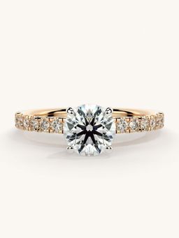 Valanova - Sterling Silver and Certified Lab Grown Diamond 1.06cts Ring - Rose Gold