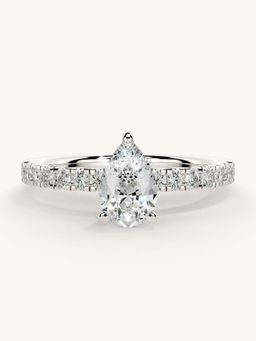 Valanova - Sterling Silver and Certified Lab Grown Diamond 0.81cts Ring - Silver