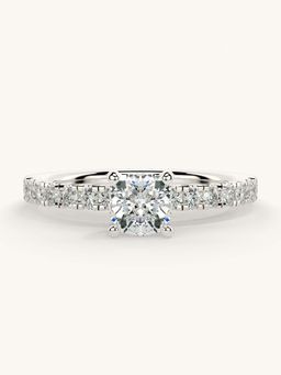 Valanova - Sterling Silver and Certified Lab Grown Diamond 0.81cts Ring - Silver