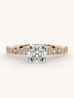 Valanova - Sterling Silver and Certified Lab Grown Diamond 1.06cts Ring - Rose Gold