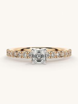 Valanova - Sterling Silver and Certified Lab Grown Diamond 0.56cts Ring - Rose Gold