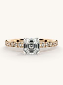 Valanova - Sterling Silver and Certified Lab Grown Diamond 1.06cts Ring - Rose Gold
