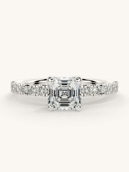 Valanova - Sterling Silver and Certified Lab Grown Diamond 1.06cts Ring - Silver