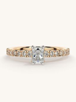Valanova - Sterling Silver and Certified Lab Grown Diamond 0.56cts Ring - Rose Gold
