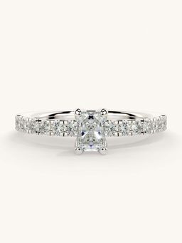 Valanova - Sterling Silver and Certified Lab Grown Diamond 0.56cts Ring - Silver