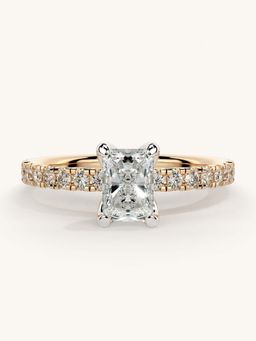 Valanova - Sterling Silver and Certified Lab Grown Diamond 0.81cts Ring - Rose Gold