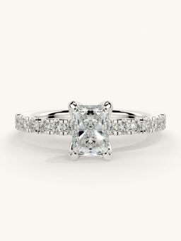 Valanova - Sterling Silver and Certified Lab Grown Diamond 0.81cts Ring - Silver