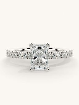 Valanova - Sterling Silver and Certified Lab Grown Diamond 1.06cts Ring - Silver