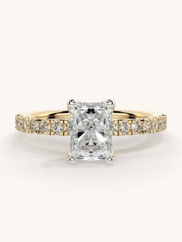 Valanova - Sterling Silver and Certified Lab Grown Diamond 1.06cts Ring - Gold