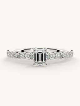 Valanova - Sterling Silver and Certified Lab Grown Diamond 0.56cts Ring - Silver