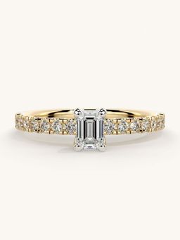 Valanova - Sterling Silver and Certified Lab Grown Diamond 0.56cts Ring - Gold