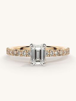 Valanova - Sterling Silver and Certified Lab Grown Diamond 0.81cts Ring - Rose Gold
