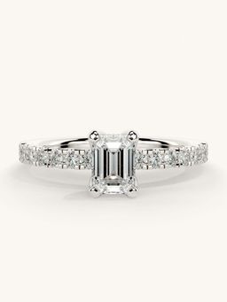 Valanova - Sterling Silver and Certified Lab Grown Diamond 0.81cts Ring - Silver