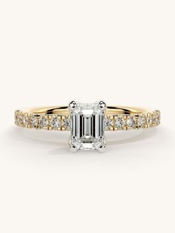 Valanova - Sterling Silver and Certified Lab Grown Diamond 0.81cts Ring - Gold