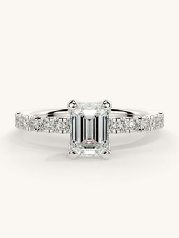 Valanova - Sterling Silver and Certified Lab Grown Diamond 1.06cts Ring - Silver