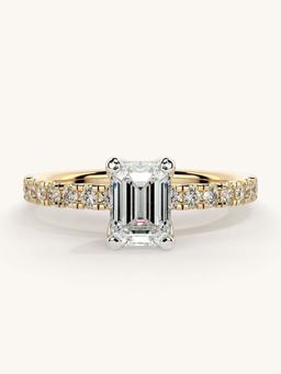 Valanova - Sterling Silver and Certified Lab Grown Diamond 1.06cts Ring - Gold