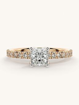 Valanova - Sterling Silver and Certified Lab Grown Diamond 0.81cts Ring - Rose Gold