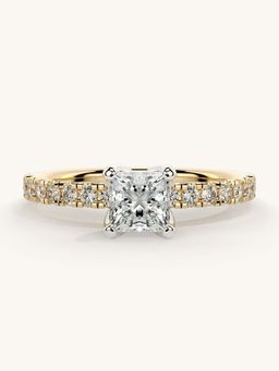 Valanova - Sterling Silver and Certified Lab Grown Diamond 0.81cts Ring - Gold