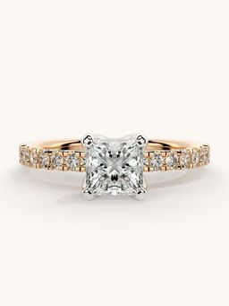 Valanova - Sterling Silver and Certified Lab Grown Diamond 1.06cts Ring - Rose Gold