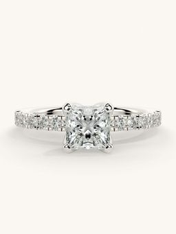 Valanova - Sterling Silver and Certified Lab Grown Diamond 1.06cts Ring - Silver