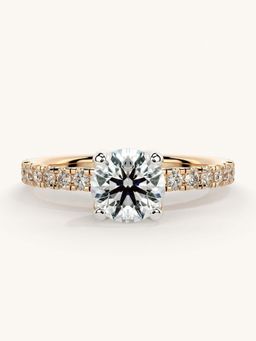 Valanova - Sterling Silver and Certified Lab Grown Diamond 1.06cts Ring - Rose Gold