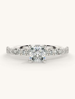 Valanova - Sterling Silver and Certified Lab Grown Diamond 0.81cts Ring - Silver