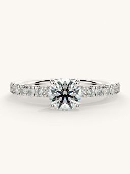 Valanova - Sterling Silver and Certified Lab Grown Diamond 0.81cts Ring - Silver