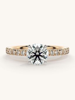 Valanova - Sterling Silver and Certified Lab Grown Diamond 1.06cts Ring - Rose Gold