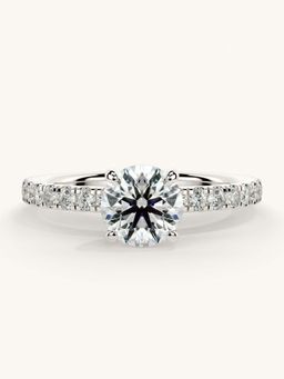 Valanova - Sterling Silver and Certified Lab Grown Diamond 1.06cts Ring - Silver