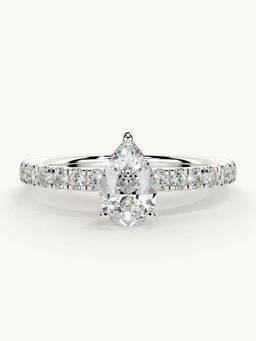 Valanova - Sterling Silver and Certified Lab Grown Diamond 0.81cts Ring - Silver