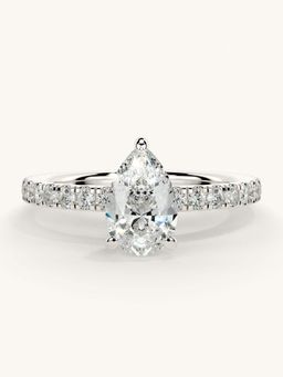 Valanova - Sterling Silver and Certified Lab Grown Diamond 1.06cts Ring - Silver