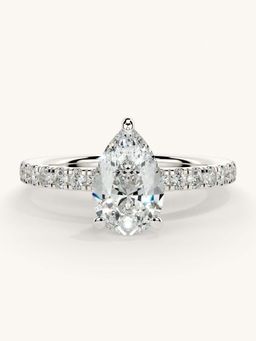 Valanova - Sterling Silver and Certified Lab Grown Diamond 1.31cts Ring - Silver
