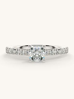 Valanova - Sterling Silver and Certified Lab Grown Diamond 0.81cts Ring - Silver