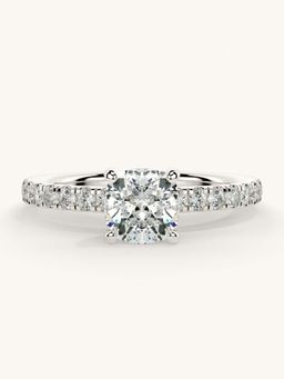 Valanova - Sterling Silver and Certified Lab Grown Diamond 1.06cts Ring - Silver