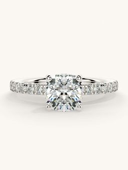 Valanova - Sterling Silver and Certified Lab Grown Diamond 1.31cts Ring - Silver
