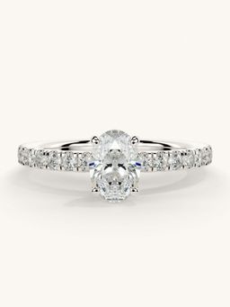 Valanova - Sterling Silver and Certified Lab Grown Diamond 0.81cts Ring - Silver