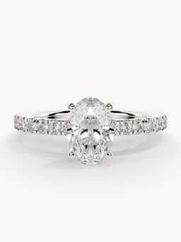 Valanova - Sterling Silver and Certified Lab Grown Diamond 1.06cts Ring - Silver