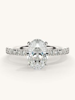 Valanova - Sterling Silver and Certified Lab Grown Diamond 1.31cts Ring - Silver
