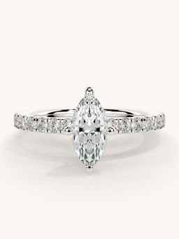 Valanova - Sterling Silver and Certified Lab Grown Diamond 0.81cts Ring - Silver