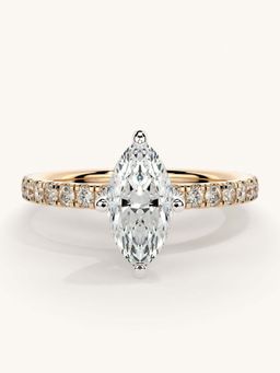 Valanova - Sterling Silver and Certified Lab Grown Diamond 1.06cts Ring - Rose Gold
