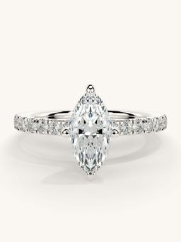 Valanova - Sterling Silver and Certified Lab Grown Diamond 1.06cts Ring - Silver