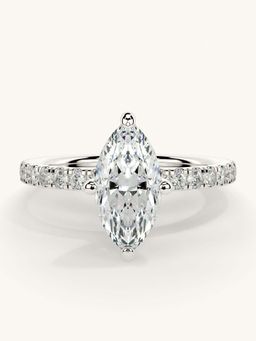Valanova - Sterling Silver and Certified Lab Grown Diamond 1.31cts Ring - Silver