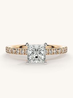 Valanova - Sterling Silver and Certified Lab Grown Diamond 1.06cts Ring - Rose Gold