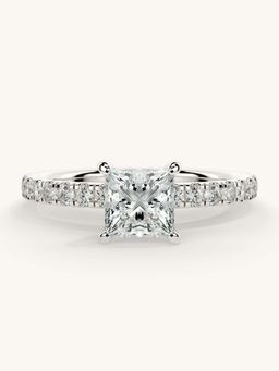 Valanova - Sterling Silver and Certified Lab Grown Diamond 1.06cts Ring - Silver